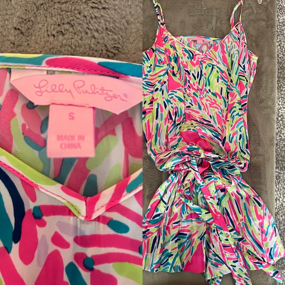 Lilly Pulitzer romper size small multi color